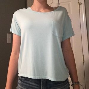 AEO baby blue t shirt